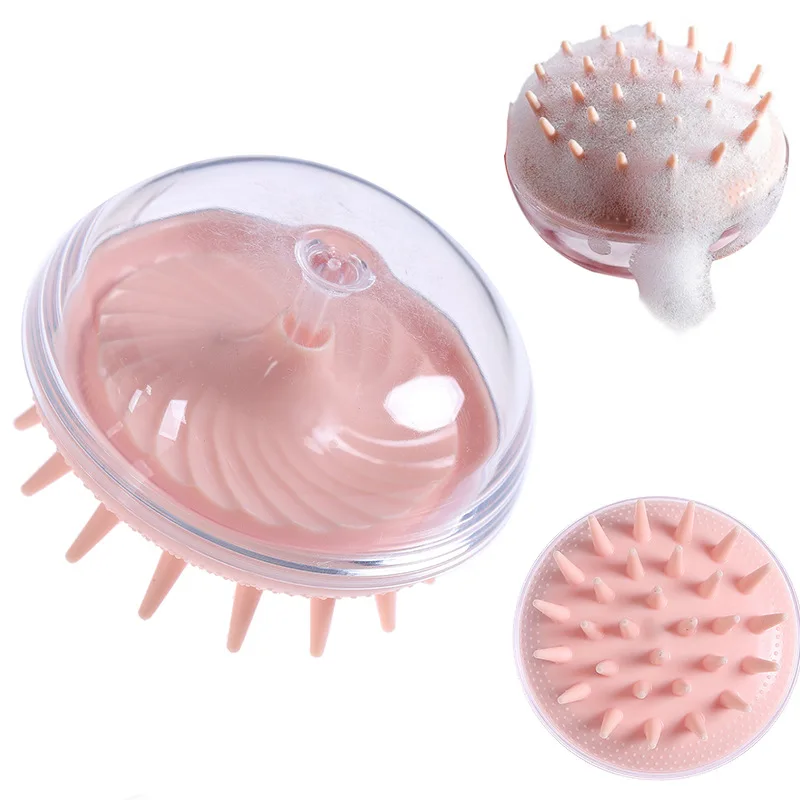 

2022 HOT Sale Home Scalp Massage Shampoo Brush Cleansing Brush Silicone Adult Head Grabber Shampoo Comb Soft Rubber Shampoo Comb