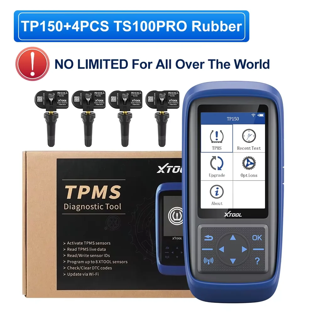 XTOOL TP150 TPMS Programmeur Band Diagnostic Tool Activeer Alle Sensoren Werken Op 315 433 MHz Bandenspanning Monitor Relearn Tool