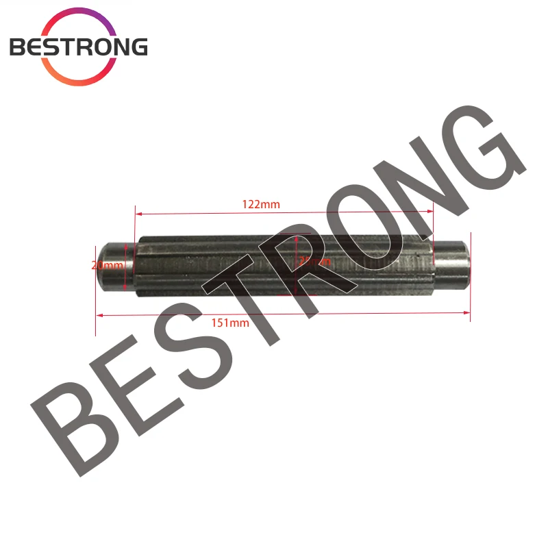 81.37.125 Second 2 Transmission Shaft For SHUHE SH SH-101 SH101 Walking Tractor Mini Tiller Spare Parts