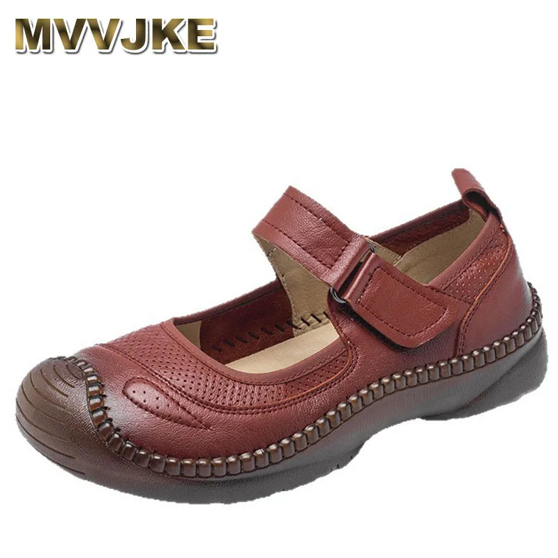 خريف جديد جلد طبيعي لينة سوليد حذاء مسطح ريترو جولة تو الضحلة تنوعا أحذية نسائية مريحة