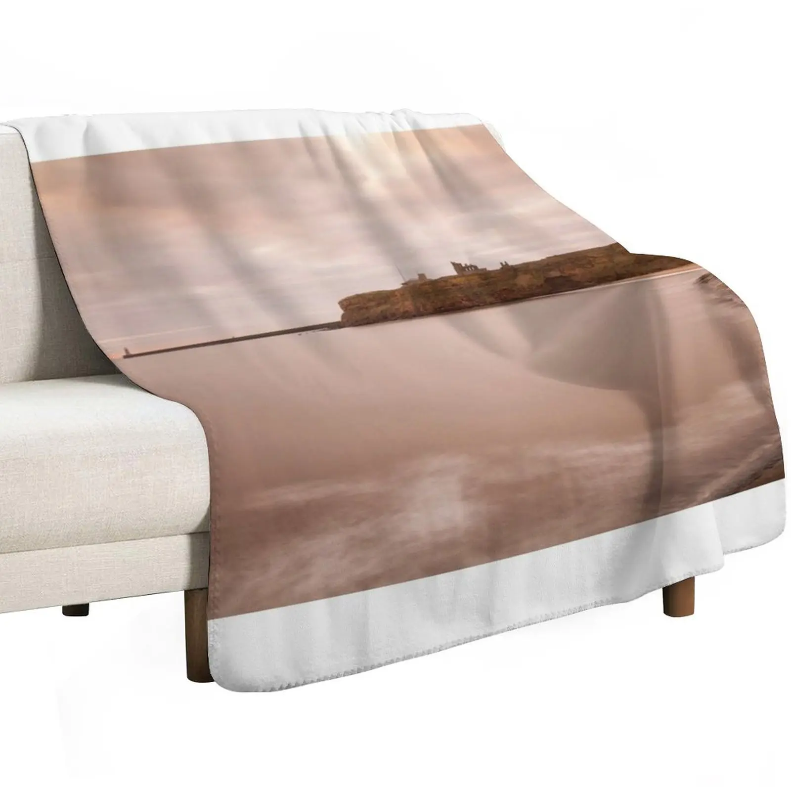 Sunrise Priory Castle Throw Blanket Softest Custom Fashion Sofas Polar Cute Plaid blankets and throws Blankets
