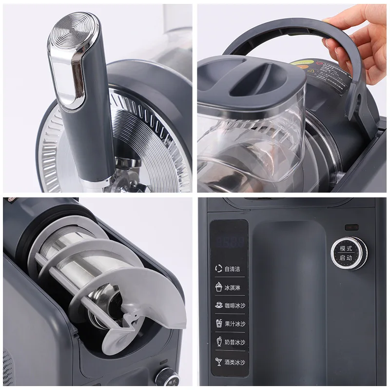 2026 Small ice cream sorbet machine, household multi-functional automatic snow melting machine, snow slurry machine