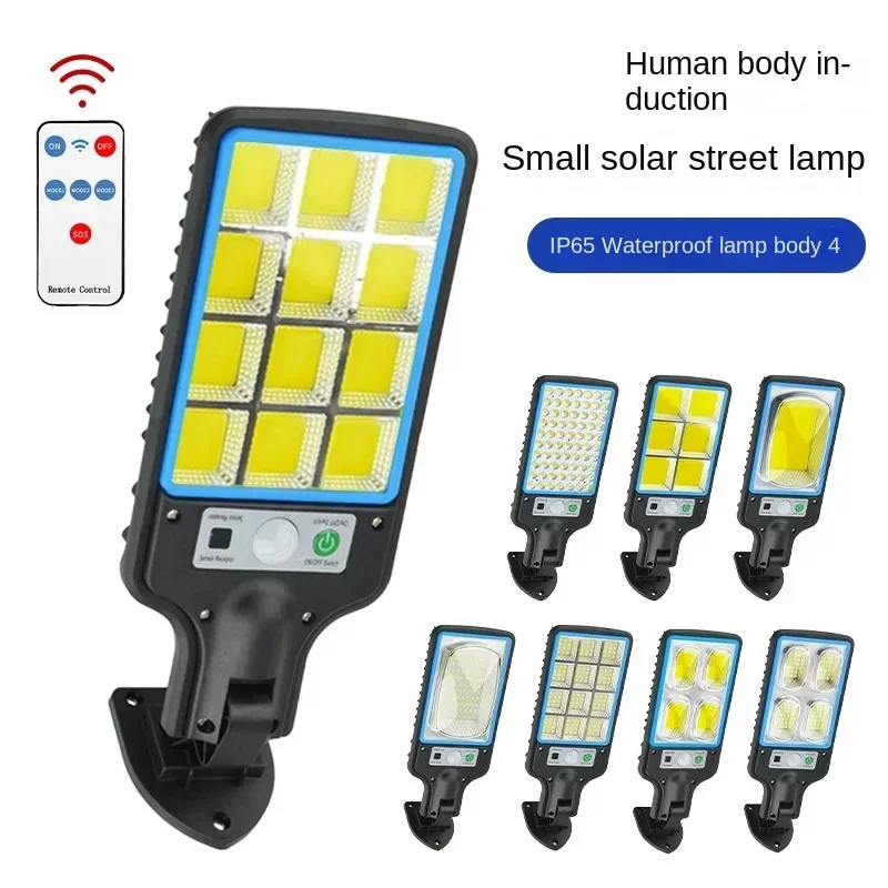 Remote Control SolarStreet Lamp Led Human Body Lighting Induction Lamp Household Waterproof StreetLamp SolarGarden solar lights