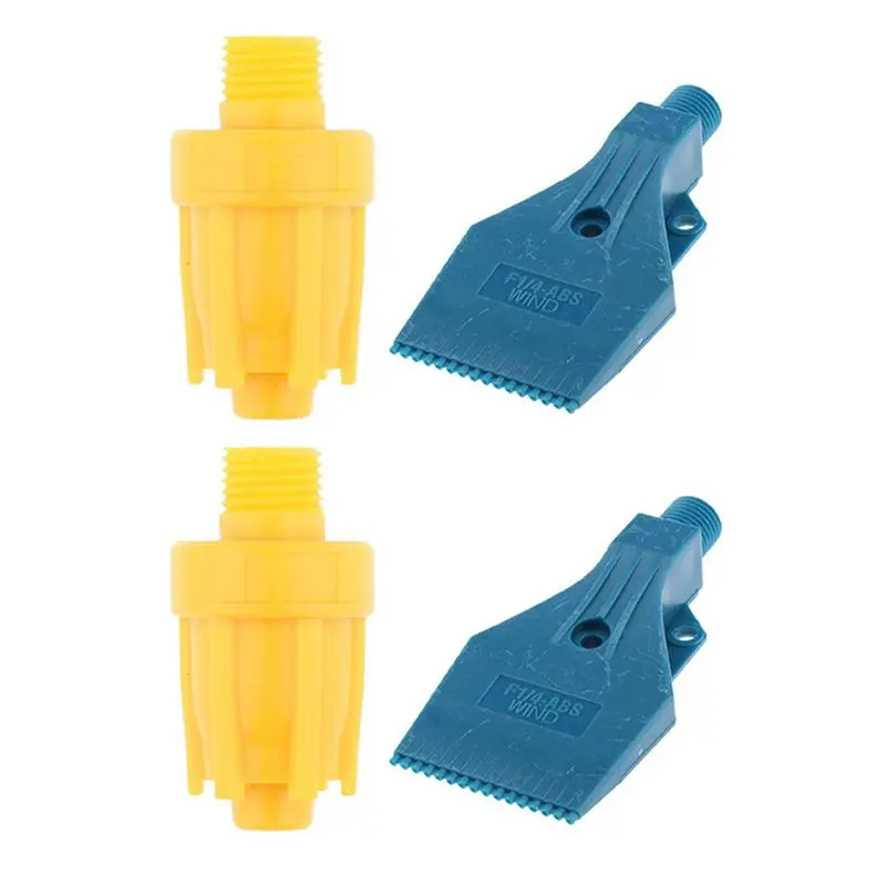 

【ЭЛЕКТРОННЫЕ АКСЕССУАРЫ】4 шт. насадки для продувки воздухом с наружной резьбой 1/4 дюйма, вентиляционные насадки, распылительные насадки с 3 отверстиями, плоские и круглые.