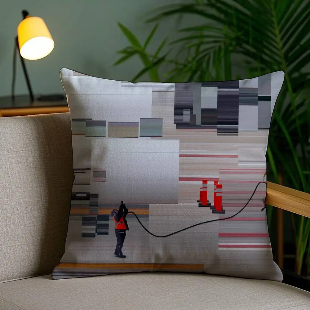 Abstract World Premium Printing Pillow Case Anti-dustmite Invisible Zipper Sofa Bed