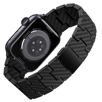 Carbon Fiber Strap For Apple Watch Band 45mm 44mm 49mm 41mm 40mm 38mm Lightweight Link Bracelet iWatch Series 9 8 7 6 se ultra 2