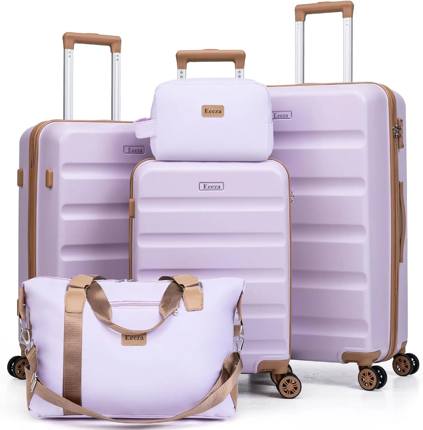 

5-Piece Luggage Set with Spinner Wheels, ABS Hard Case & TSA Lock, Carry-On Sizes 20/24/28 Inch