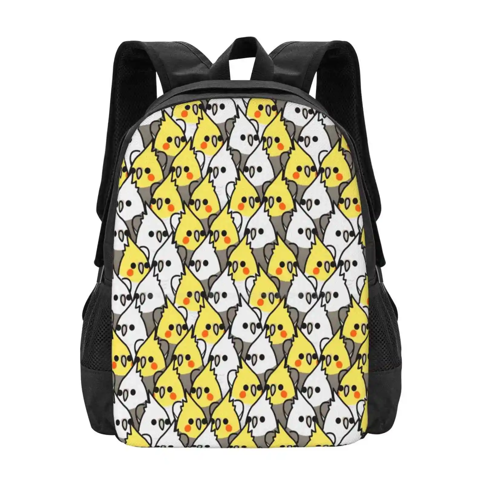 Too Many Birds! - Cockatiel Squad Hot Sale Backpack Fashion Bags Birds Cute Many Cockatiel Cockatoo African Grey Gray Macaw