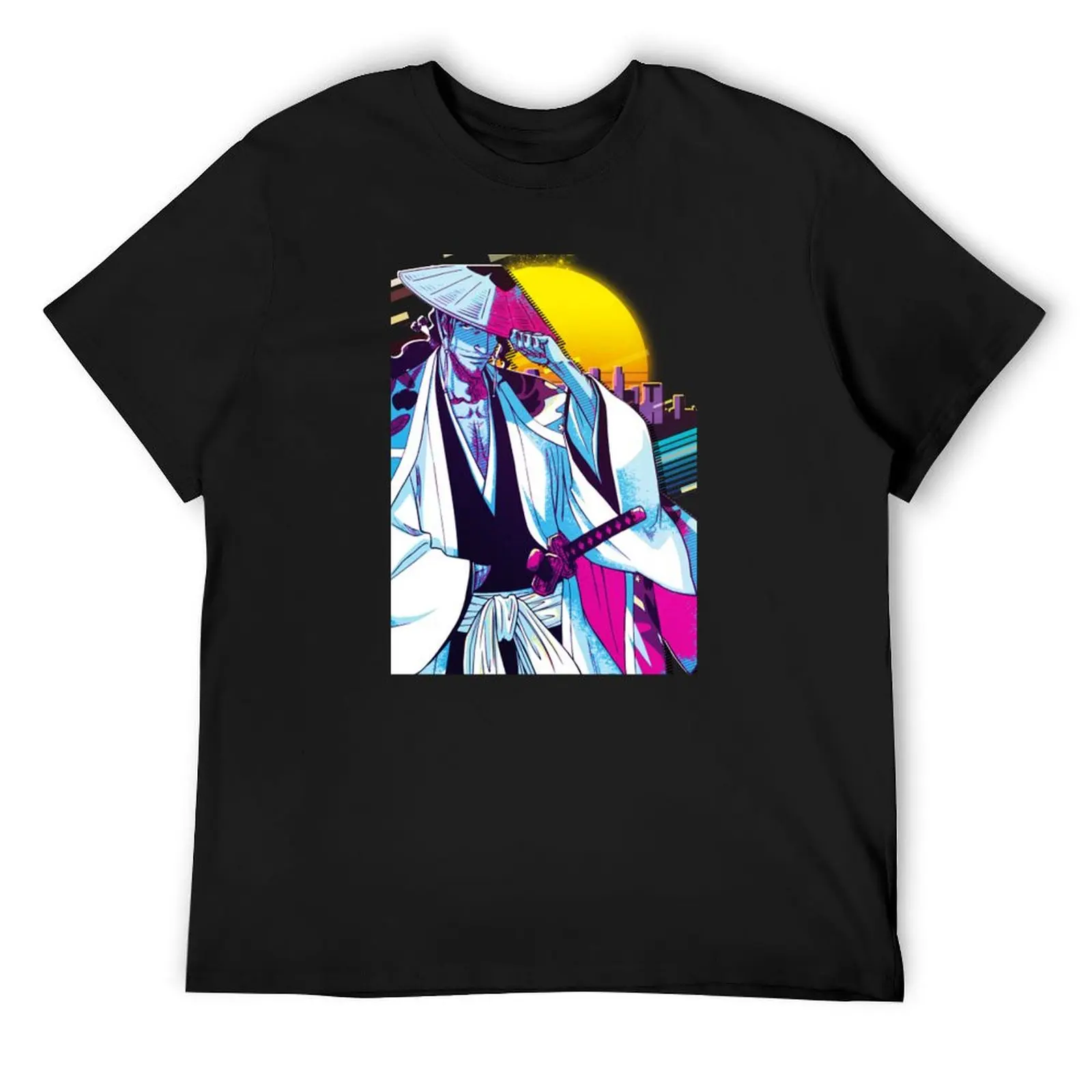 

Shunsui Kyoraku T-Shirt rapper graphic tees funny meme t-shirts blacks anime figures mens t shirts