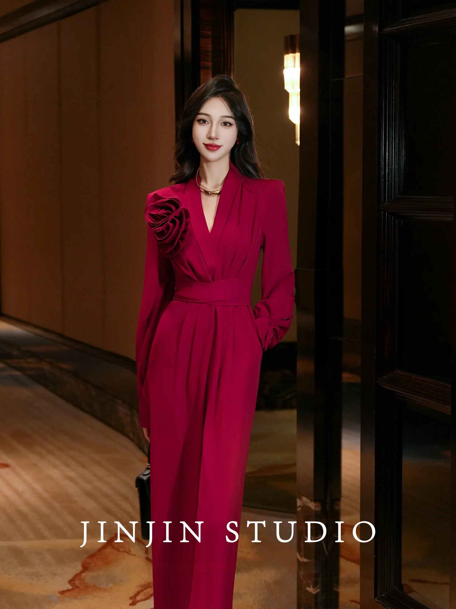 

Оригинальные широкие брюки Faion с высокой талией, эффект стройности, осенняя коллекция от MD Sli, для повседневной носки