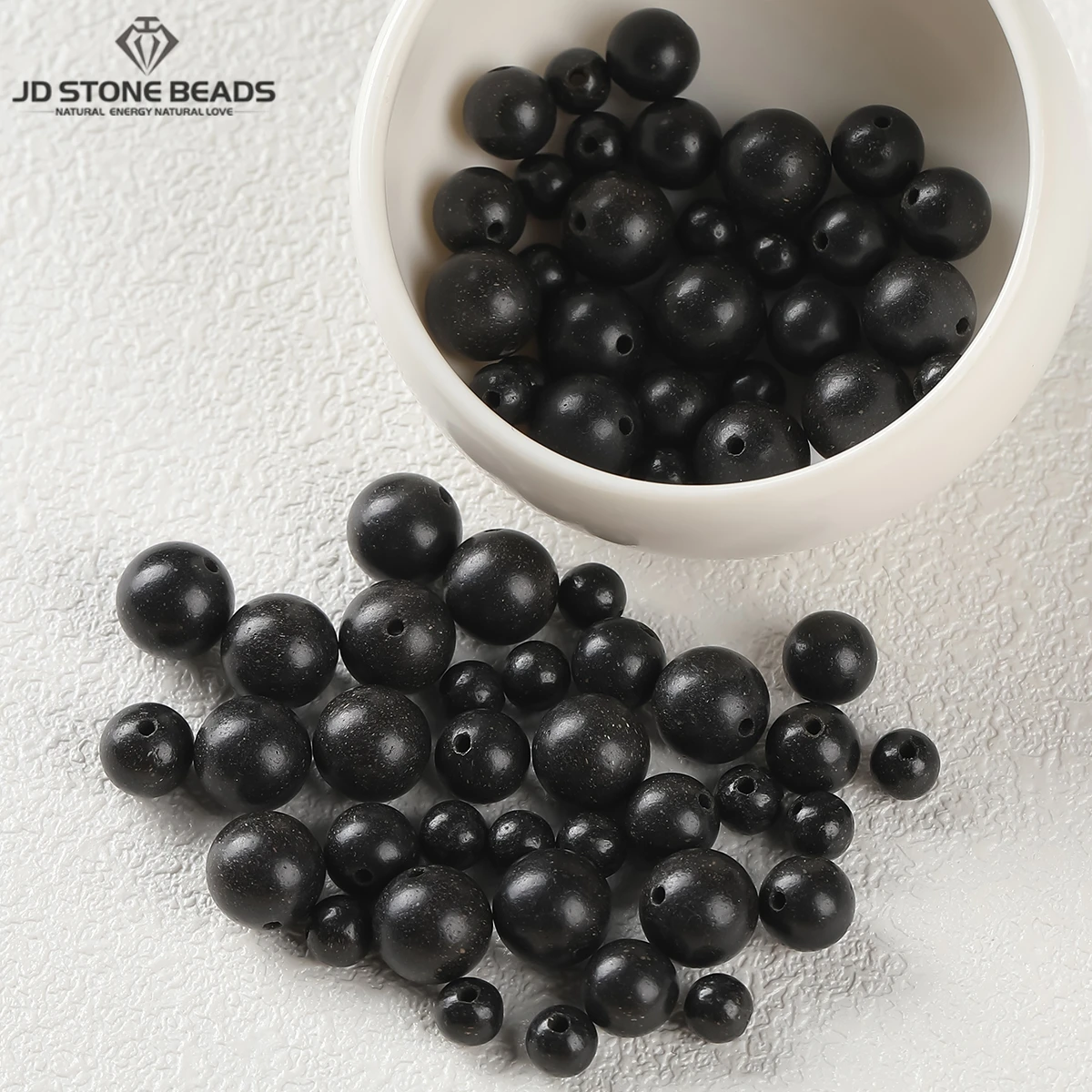 

10 Pcs/lot Chinese Five Elements Water Incense Bead Round Loose Spacer For Jewelry Making DIY Necklace Bracelet Accessory