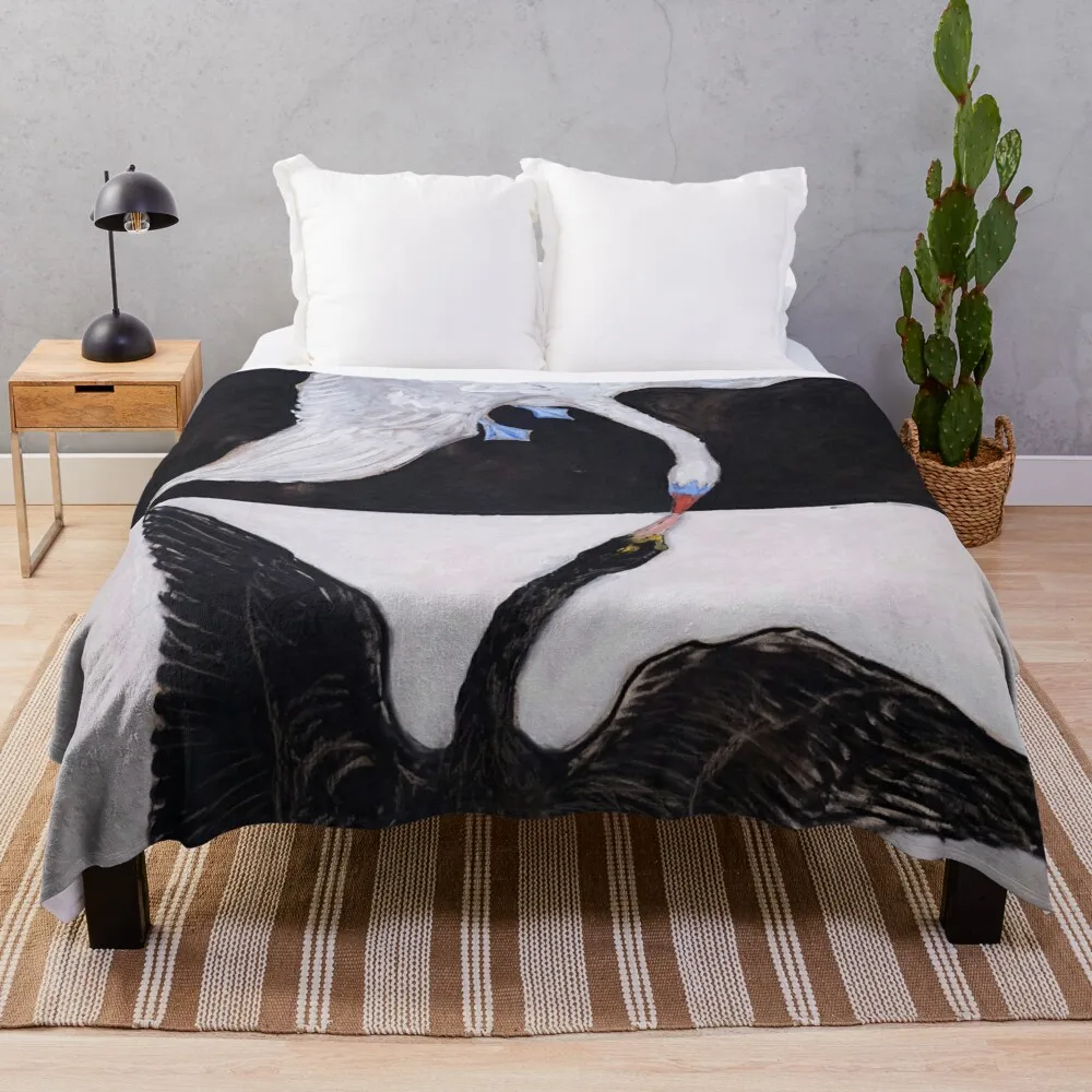 Hilma af Klint The Swan, No. 01, Group IX-SUW Throw Blanket For Decorative Sofa Summer Beddings Hair Blankets