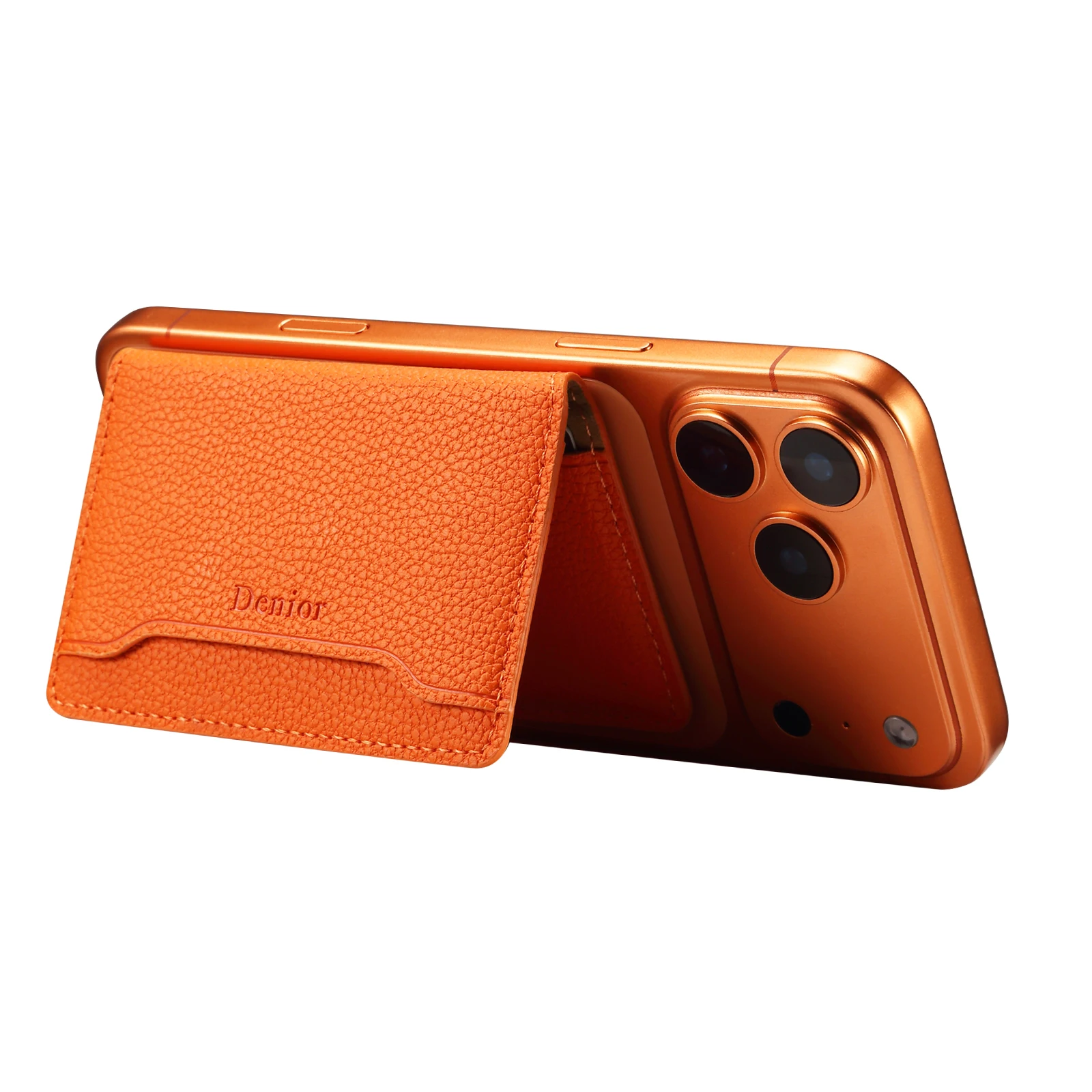 Denior is suitable for phones or phone cases with magnetic suction function, ultra-thin magnetic card holder with 3 card slots image 4