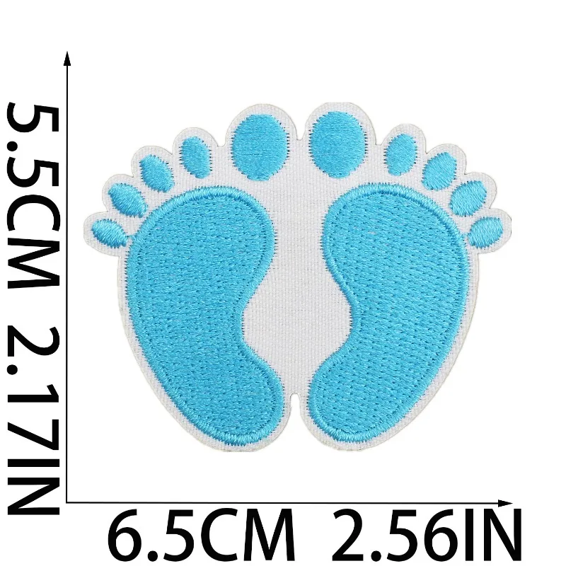 Blue Baby Boy Sewing Iron-on Embroidered Badge Patches for DIY Children's T-shirt Backpack Clothing