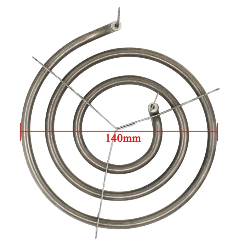 1000W Cooktop Stove Burner Heating Element for Oven Stainless Steel Electric Coil Spiral Burners Surface Heating Tube 110V 220V