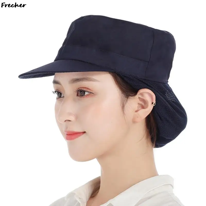 Kitchen Cooking Caps Food Service Hair Cover Restaurant Hotel Workshop Waiter Cap Cafe Bar Chef Hat Uniform Bakery Hat Women