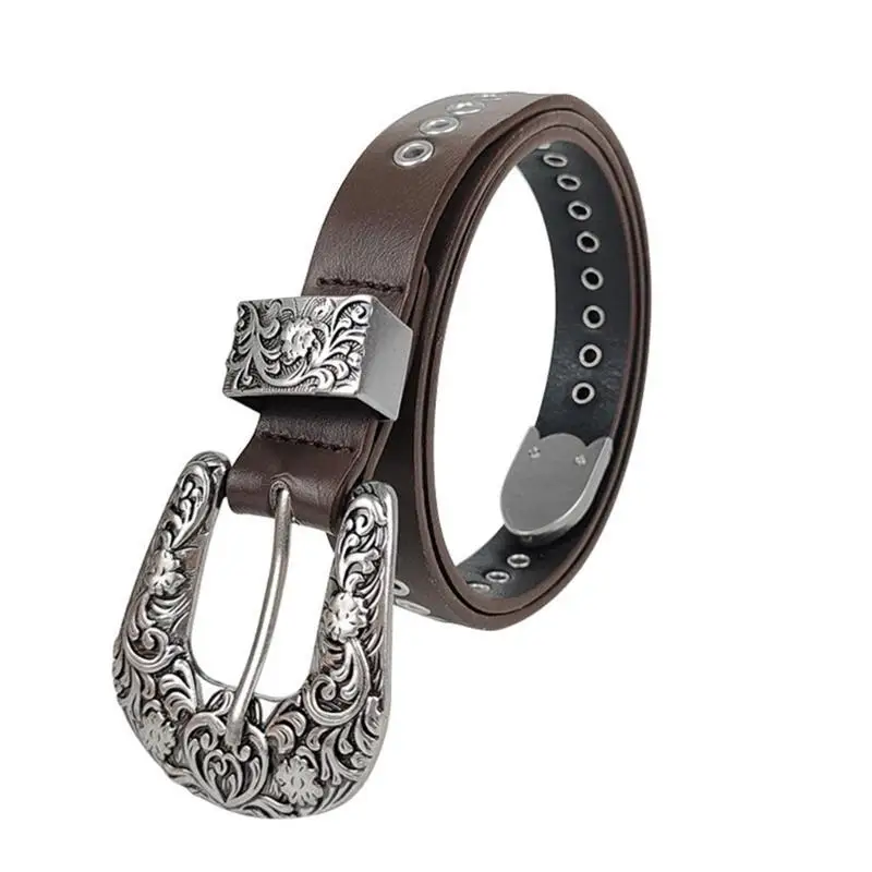 

652F Girls Punk Waist Belt for Banquet Idol Costume Jewelry Waist Body Jewelry for Party/Club for Jeans Pants Belt