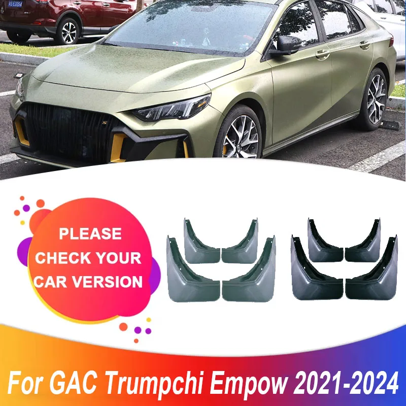 

4PCS Paint Muds For Trumpchi Empow GAC Accessories 2021-2024 Front Mud Splash Guards Rear MudFlaps Fender Flares Car Accessories