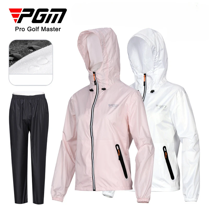 PGM Golf Raincoats for Men and Women Outdoor Windproof and Waterproof Raincoats Golf Raincoat Practicing Set YF690/YF688