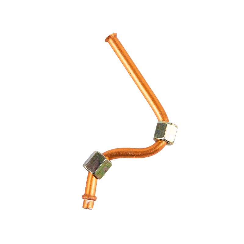 Reemplazo del tubo de escape del compresor de aire de aluminio con rosca de 9 mm, tono plateado