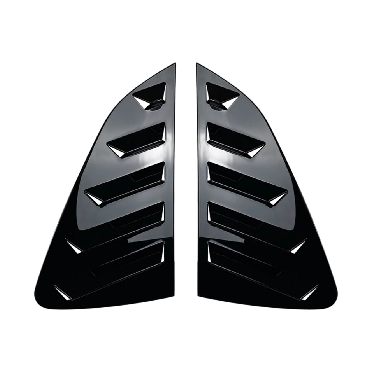 Car Bright Black Rear Window Louver Shutter Cover Trim for Mk6