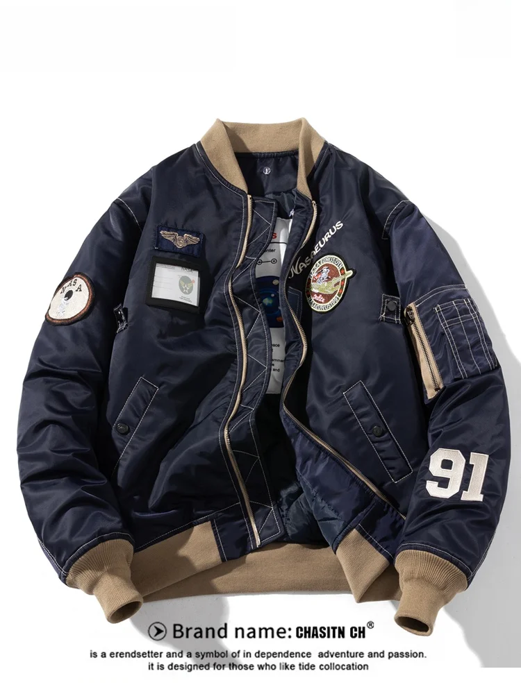 

Vintage Men's Cotton Jaet Loose Fit Thiened Winter Faion Ci Sle with Removable Hat Warm Polyester Fiber Long Sve