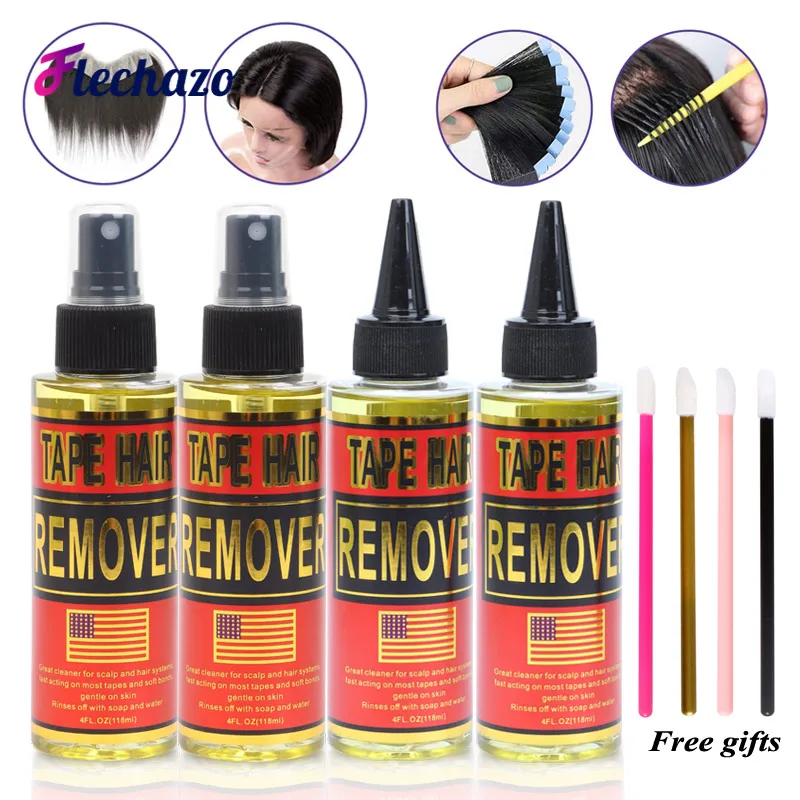 Lace Glue Remover Spray 4oz Szybko działający spray do usuwania pozostałości kleju do koronkowych peruk Przedłużanie włosów Taśma do systemów włosów