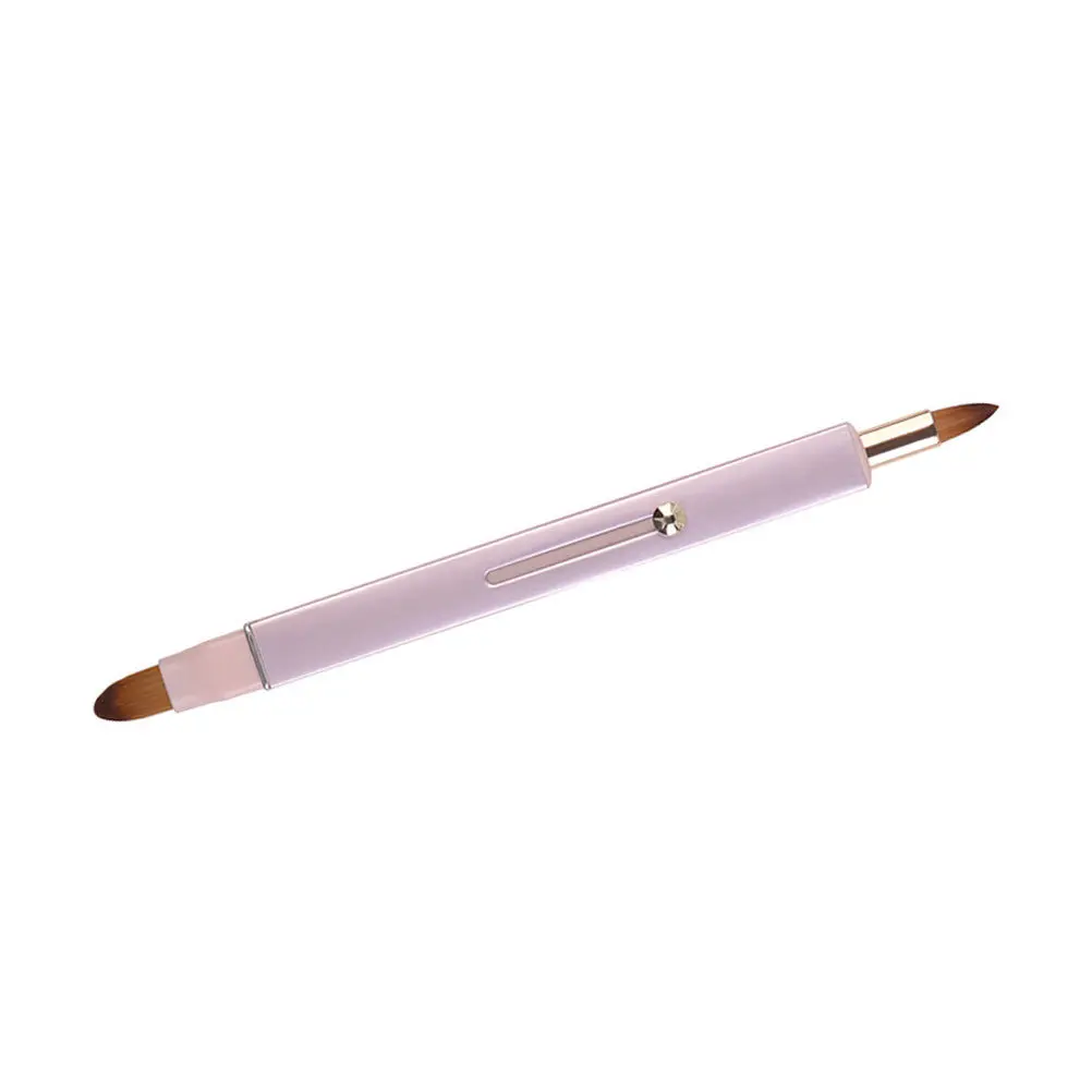 Double-Ended Blending Concealer Brush High-Quality Synthetic Fiber Portable Multi-Function Makeup Tool For Lip Gloss Eyeliner