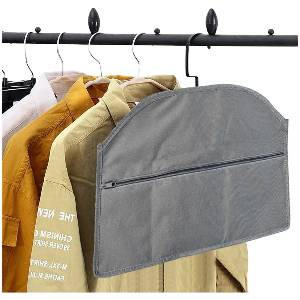 Discreet Hanging Clothes Storage Bag with Concealed Pocket 600D Water Resistant Oxford Cloth for Home and Travel