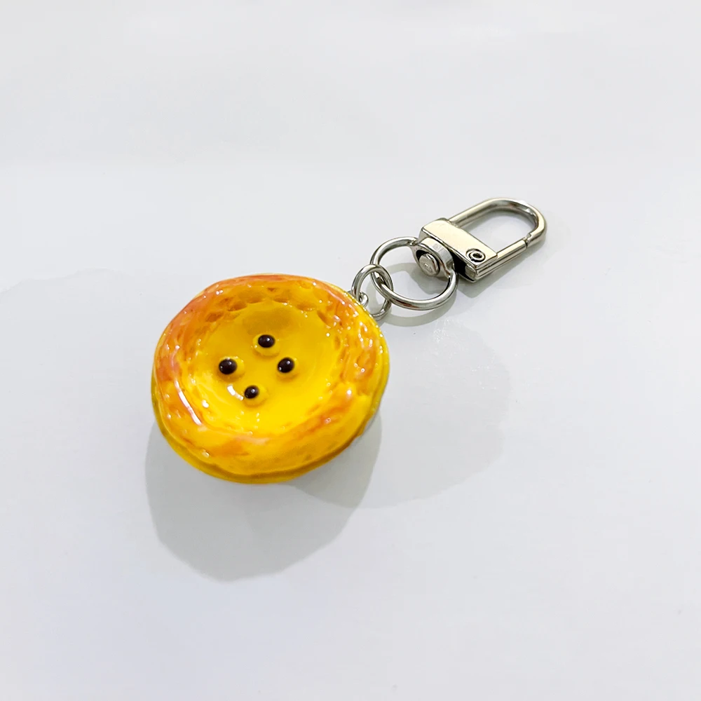 Niedliche Sandwich-Waffel-Ananas-Brötchen-Anhänger Schlüsselanhänger Mini-Harz-Lebensmittel-Spielzeug Schlüsselhalter Kopfhörerhülle Rucksack-Anhänger Deko-Geschenk – Detail 14
