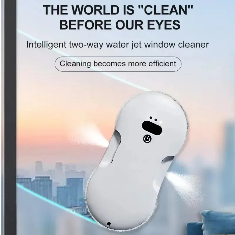 Window Cleaning Robot Dual Nozzle Automatic Glass Cleaning Ultra-thin Body Electric Remote Control Wireless  Window Cleaning
