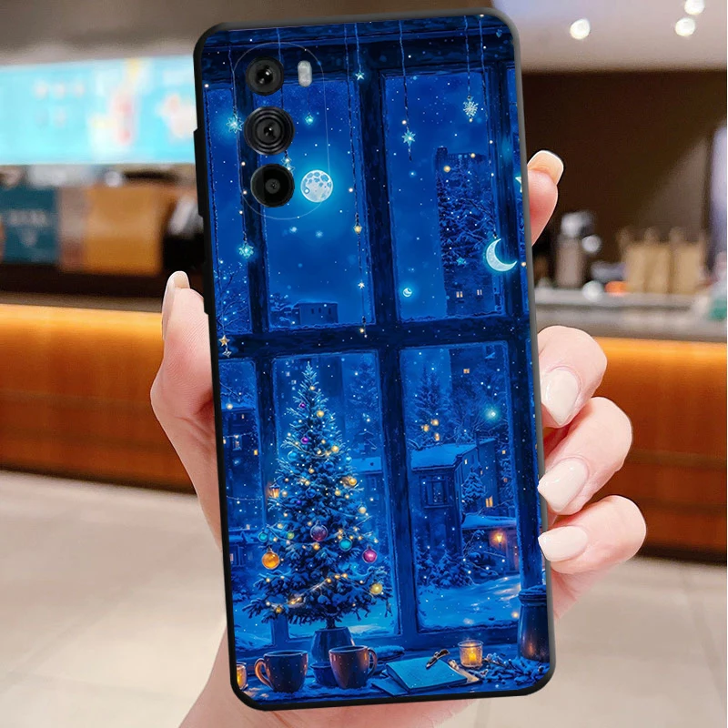 

Merry Christmas Tree Funda Phone Case For Motorola Edge 50 40 Pro 60 50 40 30 Ultra Neo Fusion Moto G Play G Stylus G Power G