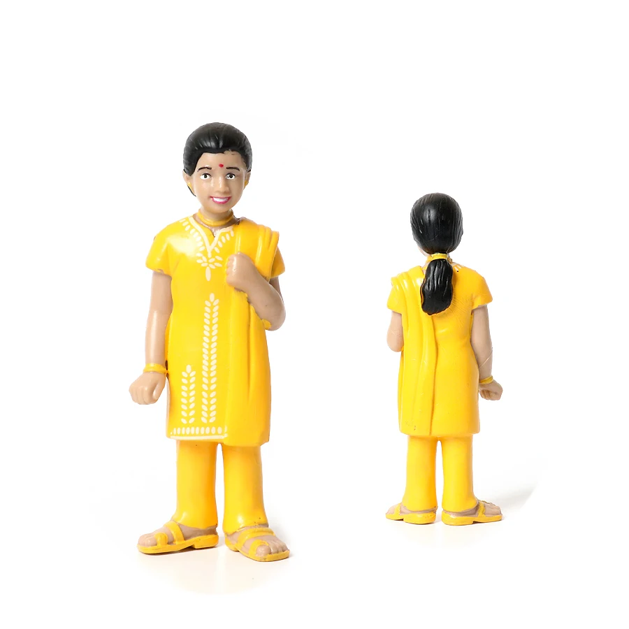 Realistic Around The World Korean,Japanese,Arab,Indian Character Figures Plastic National Characters Pretend Gift For Kids