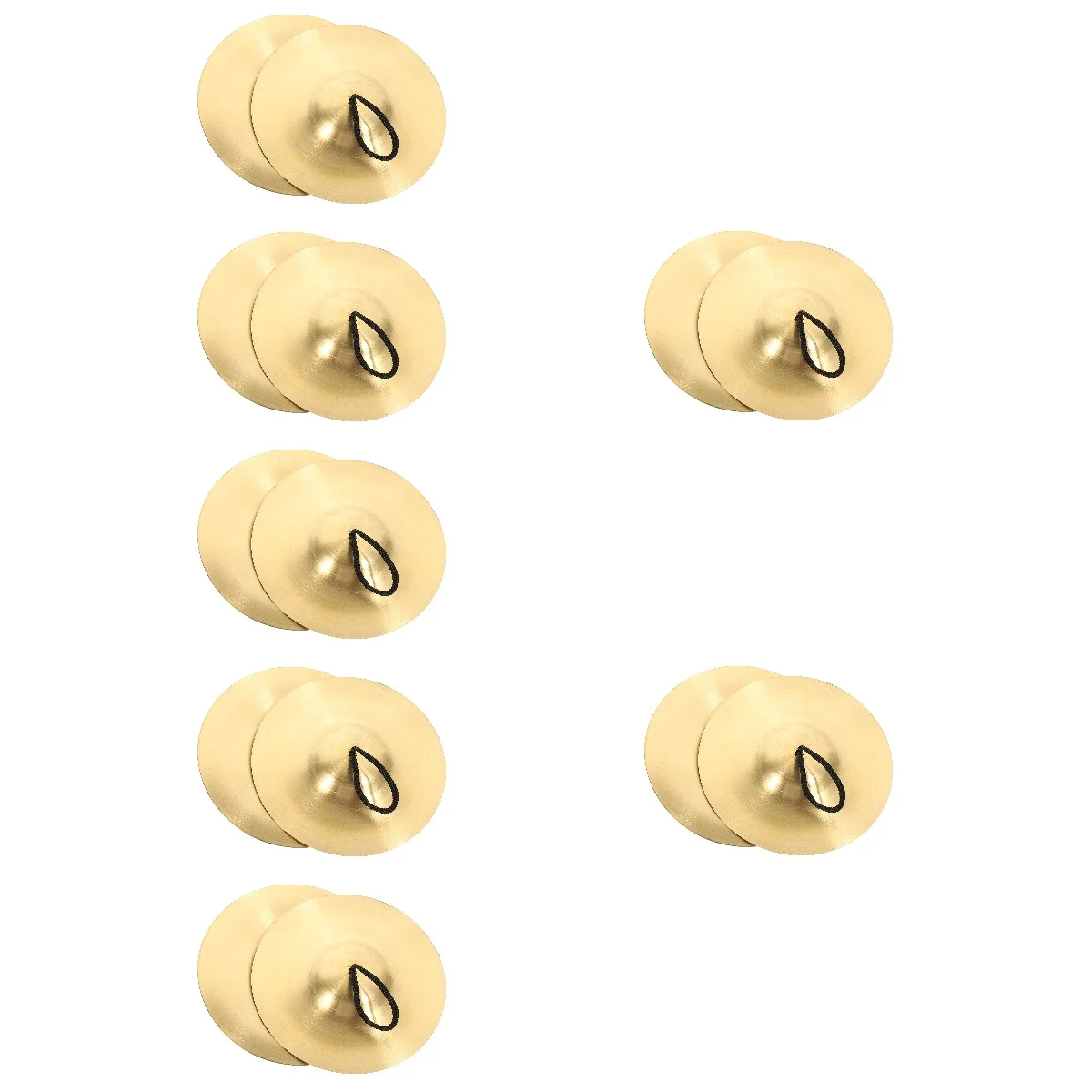 

7pcs 7 PCS Hand Cymbals Finger Zills Dance Copper Training Percussion Musical Instrument
