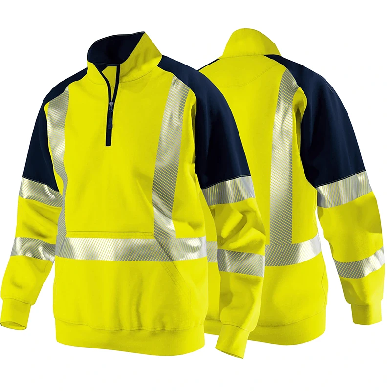 

Hi Vis Hoodie Sweatshirt for Men Work Clothes High Vis Hoodie Two Tone High Visibility Workwear Jacket