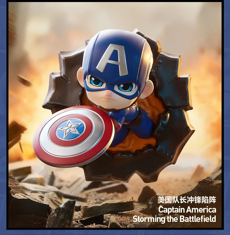 

POPMART оригинальные фигурки Marvel Across Infinity серии, слепая коробка, игрушки, милая и интересная коллекция подарков на складе