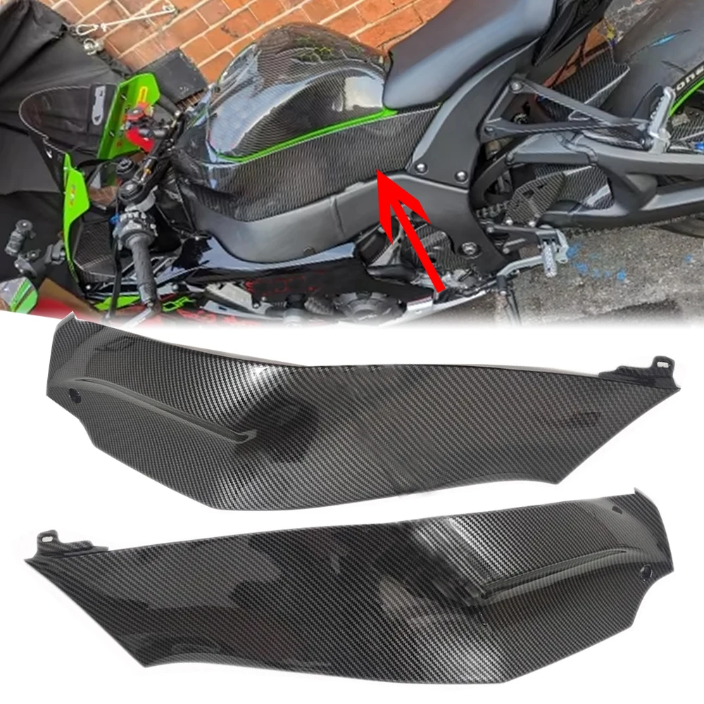 

ZX10R Tank Side Cover Panel Fairing Frame Trim Cowl For Kawasaki ZX-10R 2011 12 13 14 15 16 2017 2018 2019 2020 ZX 10R Part Moto