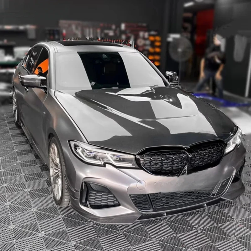 High Quality GTS Style 100% Tested Carbon Fiber Front Engine Hood Fit 3 Series G20 G21 330I M340I 2019-2025 Car Modification Par