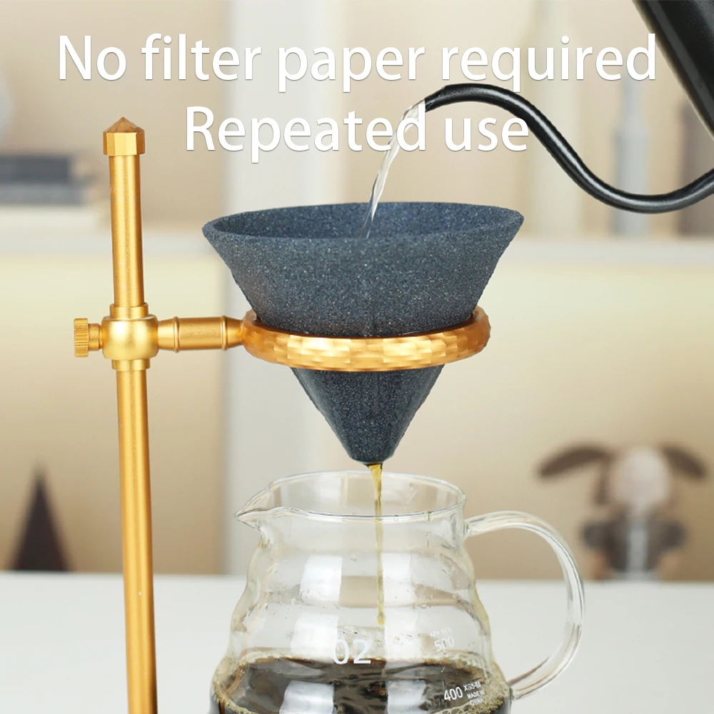 

1 шт. микропористый керамический фильтр для кофе, чашка для капельного кофе ручной работы, не требует фильтровальной бумаги, многоразовый, подходит для чая и кофе