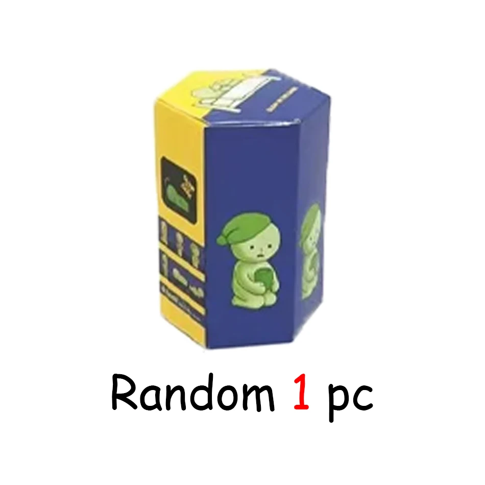 Geschenk: Mehrere Serien von nachtleuchtenden grünen Puppen – Überraschungs-Mystery-Box mit Actionfiguren als Deko-Desktop-Modellspielzeug