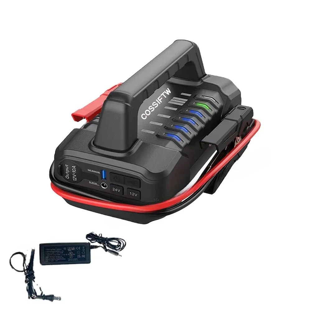 for High Power 560000 mah 12V&24V Car Jump Starter air pump portable multi function compact car jump starter