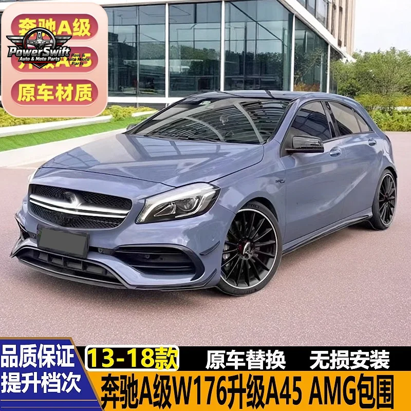 

Applicable to Mercedes-Benz A- Class W176 A180 A200 260 Modified A45 AMG Surrounding Rear Bumper Front Lip Air Knif