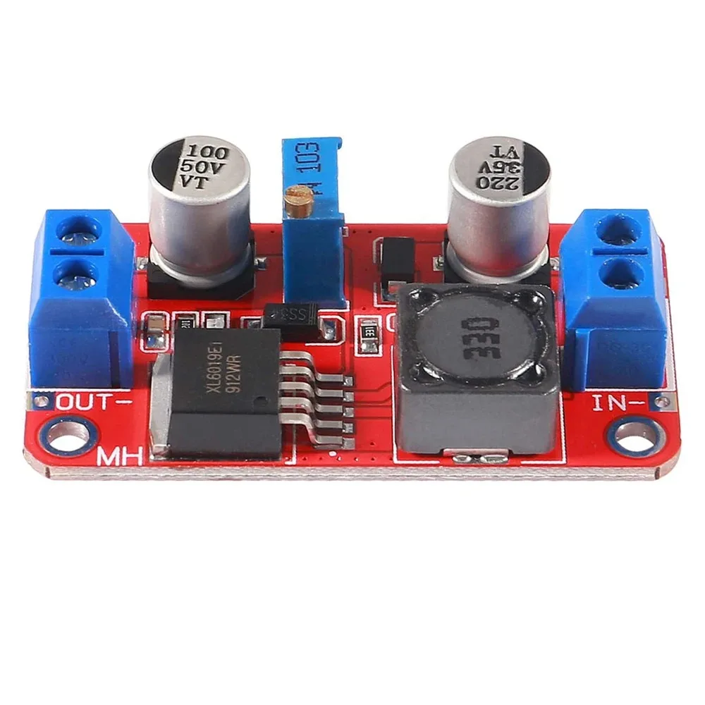 XL6019 5A High Power Current DC-DC Step Up Power Module Boost Volt Converter 3.3V-35V To 5V 6V 9V 12V 24V Power Module