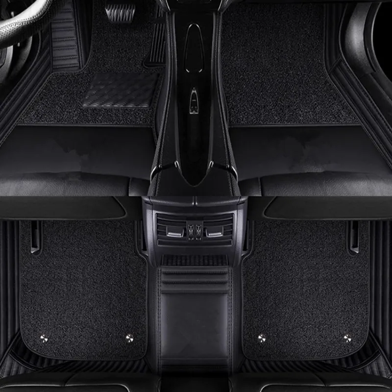 

High quality car floor mats for Toyota Land Cruiser 300 2026-2022 5 seats 7 seats Custom double layers carpets for LC300 2023