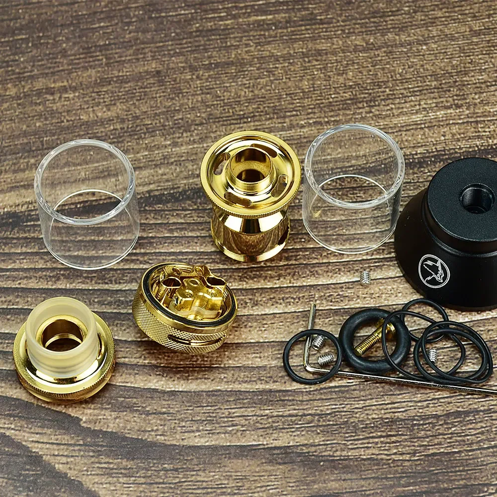 Распылитель Wolfcoolvape 24 мм Zeus X RTA 316SS с двойной катушкой, 4 мл, восстанавливаемый резервуар для вейпа для моделей электронных сигарет