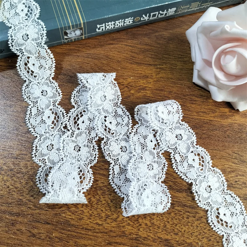 s1377 2.5cm white lace trim for underwear