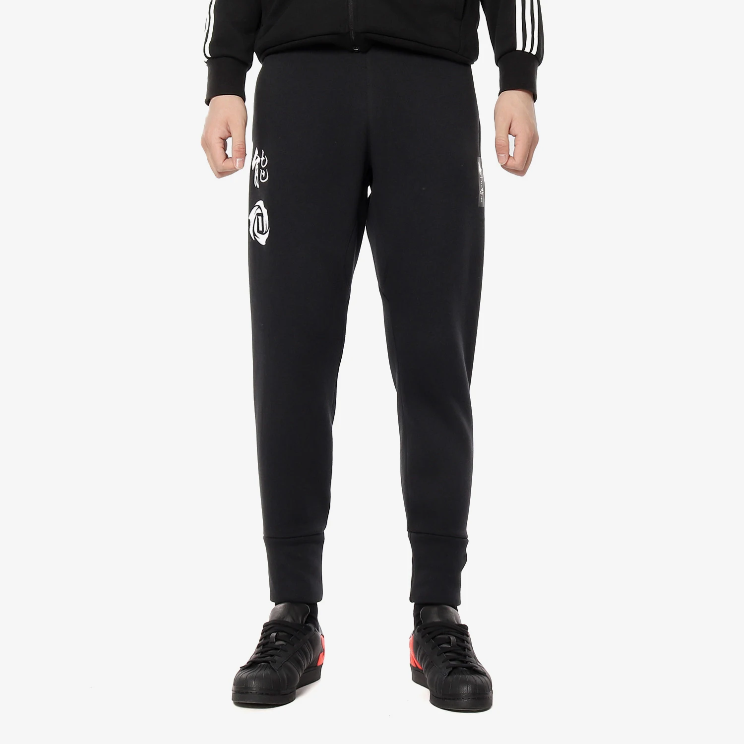 

Оригинальные новые мужские трикотажные брюки Adidas Wu Neng CNY ROSE PANT DP5748