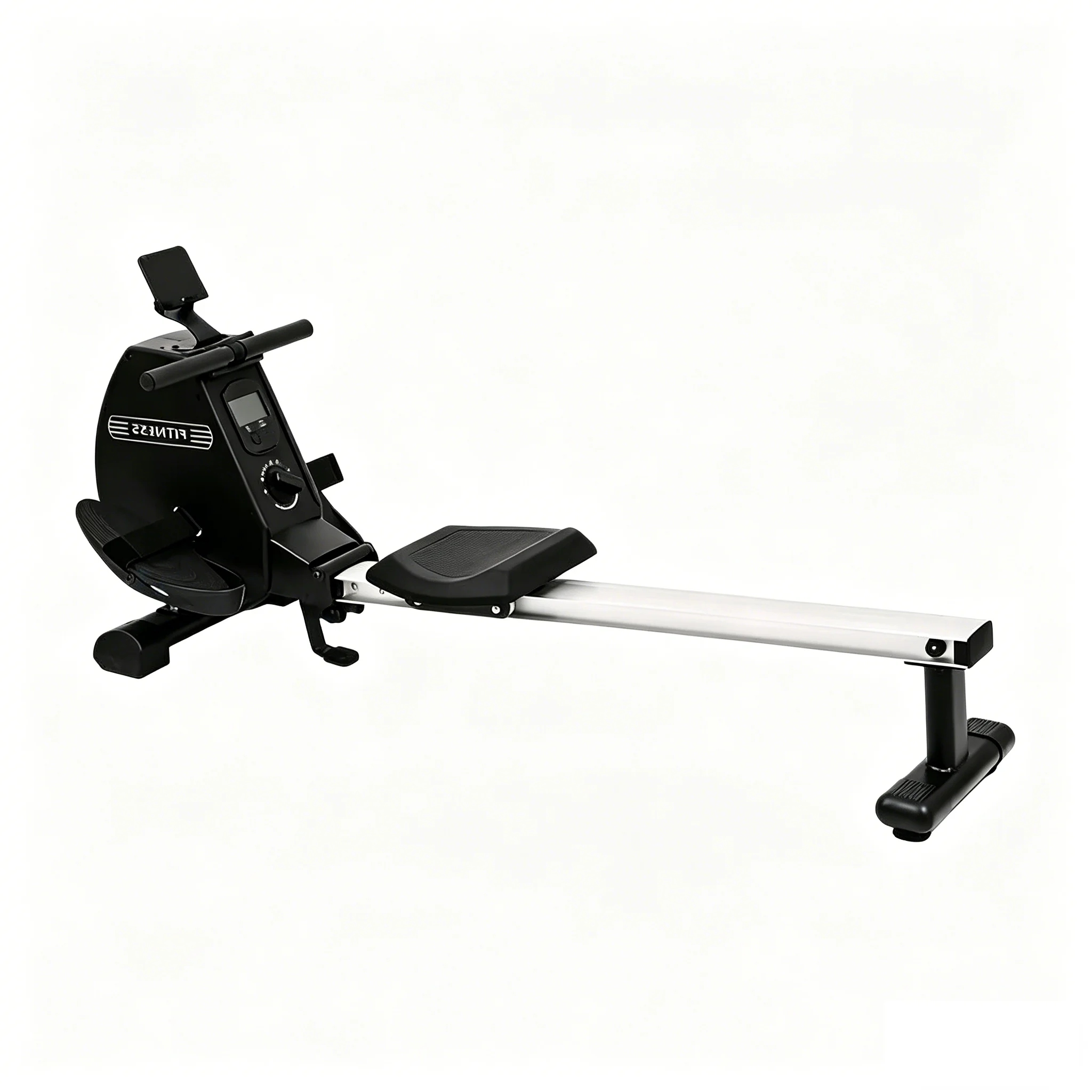 Magnetoresistive Rowing Machine, Home Fitness Rower, Compact Exercise Equipment for Full Body Cardio Muscle Training Workout