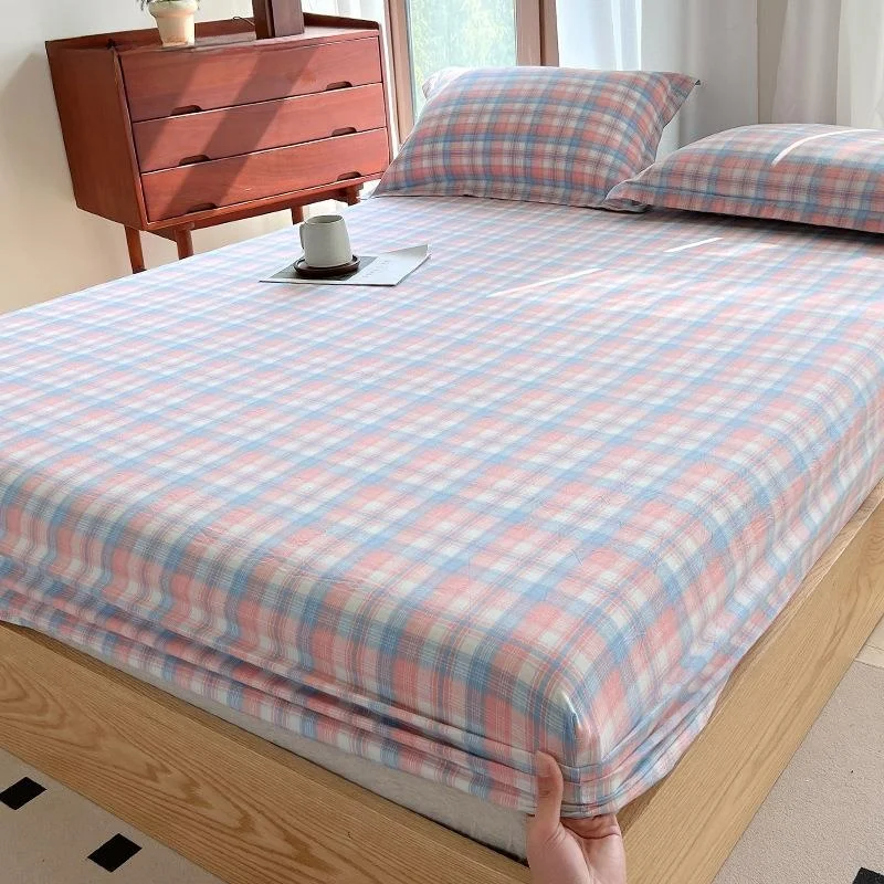 

Anti-Slip Washable Cotton Bed Canopy Single Piece Full Coverage Dust Proof Mattress Protector Cover Bedding Accessories