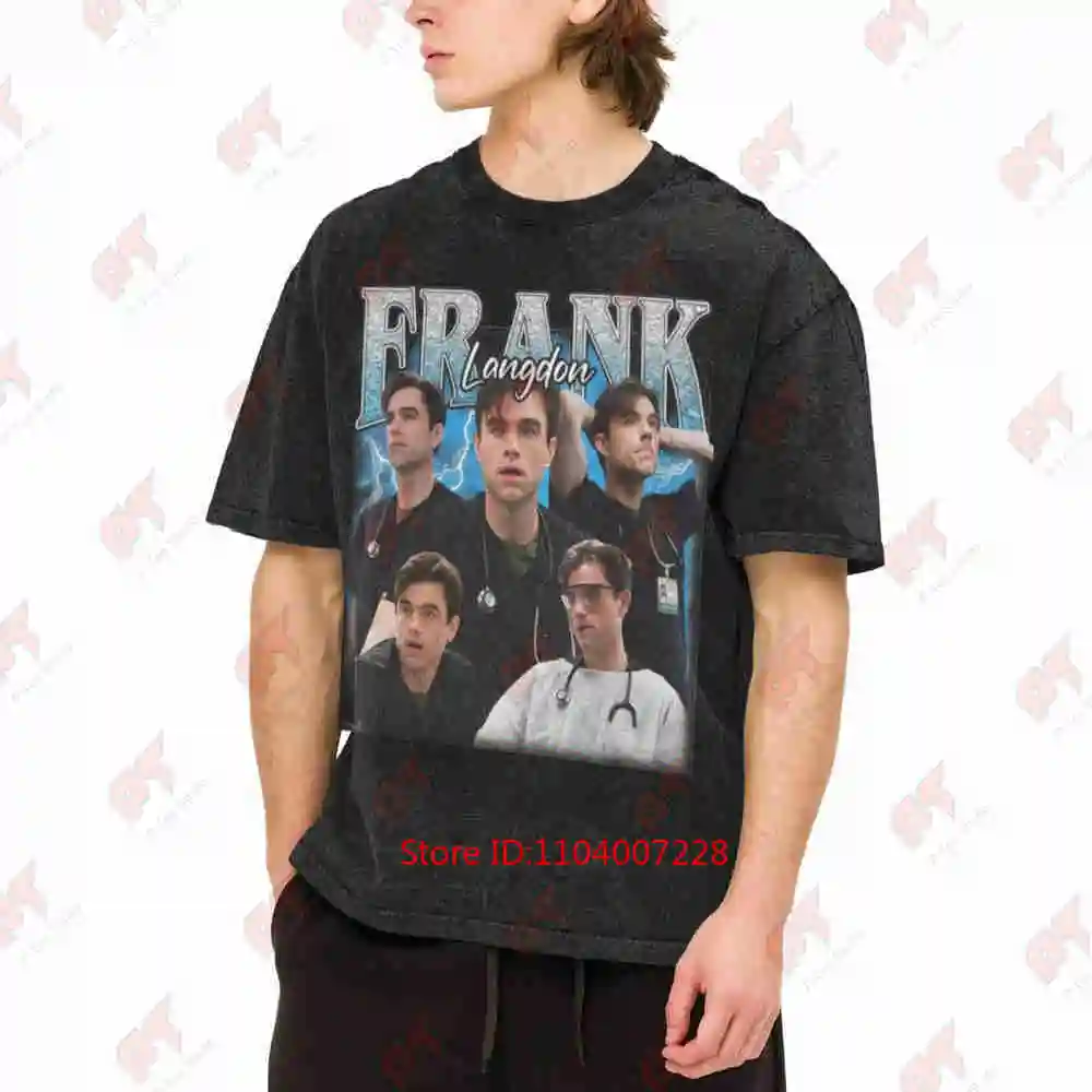 Dr Frank Langdon Bootleg Vintage Washed Tee Pure Cotton T-Shirt